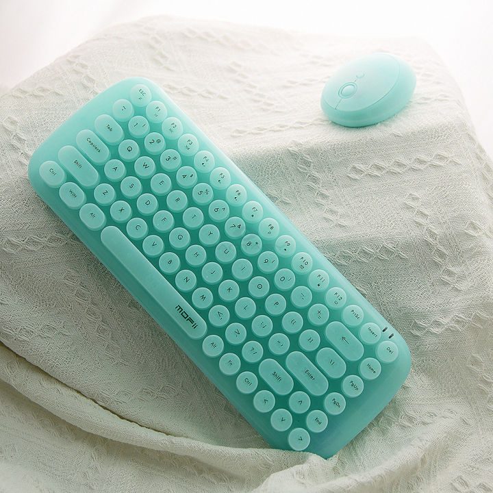 FANTASY MOFII CANDY Emerald Green Light Luxury Wireless Keyboard and
