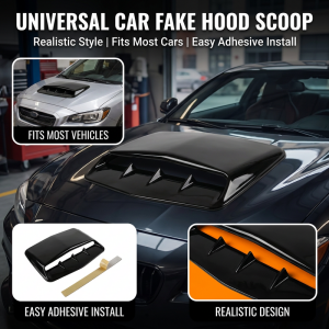 Universal Air Outlet Cover Decoration Trim Plastic Car Hood Scoop Fake Air Flow Intake Vent Covers Auto Exterior Accessories
