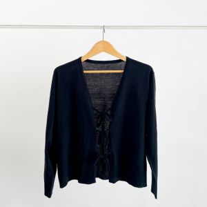 YEPPUOUTFIT - Nayeon Cardigan | Basic Kardigan Knitwear Lengan Panjang Aksen Tali Simple dan Nyaman