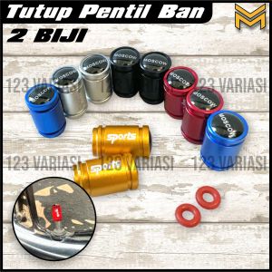 TUTUP PENTIL BAN SEPEDA MOTOR MOBIL SET 2 biji + KARET / COVER PENTIL VARIASI FULL CNC MERAH GOLD HITAM BIRU SILVER Aluminium CNC Tire Valve Cap original moscow MIO FINO NMAX ADV VIXION TIGER FAZZIO FILANO VESPA GEAR BEAT VARIO SCOOPY ADV BYSON THUNDER FU