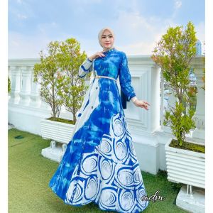 GAMIS TERBARU 2021 /blue sky dress/gamis rayon candi mekar