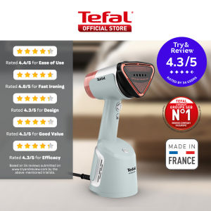(NEW) Tefal Aerosteam Handheld Garment Steamer DT9814 – OptiFlow Suction Technology 1400W 20g/min Steam 100ml Water Tank Safe for All Fabrics