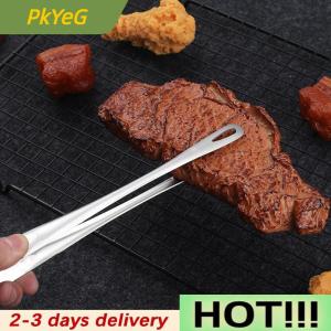 PkYeG 1PC Stainless Steel Food Tongs Long Handle Non-Slip Barbecue Tongs Steak Tongs Kitchen Cooking Tools Kitchen Accessories