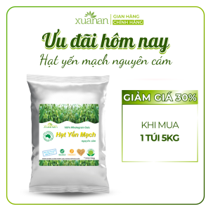 Hạt Yến Mạch Nguyên Cám Úc Xuân An[ko đường]Túi 5Kg(100% Australian Wholegrain Oats)(Giảm 30%)