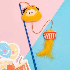 <Yobear & Co.>  Petsville X Garfield Cat Wand Stick Cat Toy – Catnip-Infused Interactive Toy for Cat