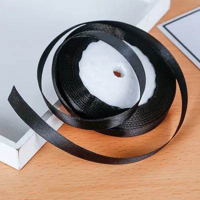 Ruy băng lụa vải satin 1cm nhiều màu sắc làm hoa nơ gói quà trang trí giáng sinh cuộn 22 mét-NIEVE