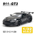 LEO 1:32 Porsche 911 GT3 รถบรรทุกโมเดลรถยนต์ของเล่นอัลลอยหล่อขึ้นรูปสำหรับเด็กของเล่นยานพาหนะสะสมงานอดิเรก. 