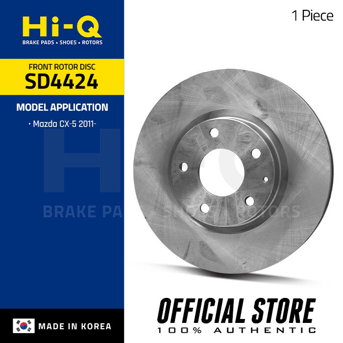 Roadfit HI-Q Front Brake Rotor Disc for Mazda CX-5 2011-, 1PC SD4424  Lazada PH