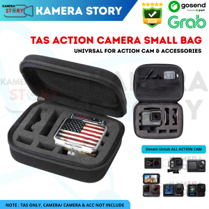Tas Action Camera Small Bag Case Universal For GoPro / Xiaomi Yi / DJI Osmo 5 Pro/4/3 / Insta360 ACE/PRO/1/2 / Brica BPro / SJCam / Akaso / Kogan 4k