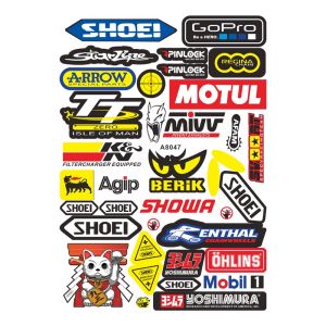 Vinyl waterproof sticker for motorcycle decals motor bike Racing scooter helmet decoration stickers