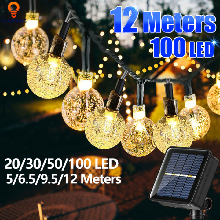 Vector Solar String Light 【Free Shipping】Solar String light Outdoor Waterproof 100 LED 12M ...