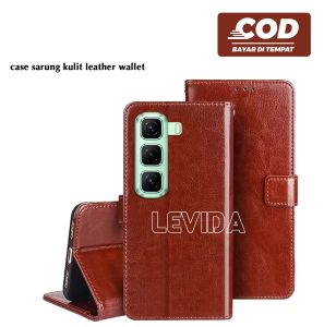 Flip Cover Kulit Leather Case Sarung Buku Kulit Case Infinix Hot 60 Infinix Hot 60I Infinix Hot 6 Pro Plus Infinix Hot 50 Pro