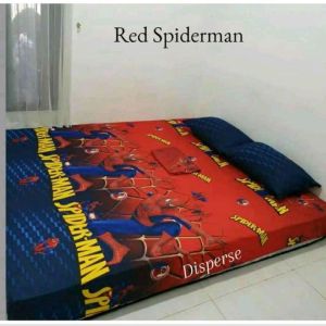 SEPREI KATUN DISPERSE MOTIF ANAK SPIDERMAN HOME MADE/SPREI TERLARIS