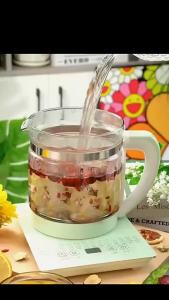 Ke Elektrik Pengukus Multifungsi FOOKSUNG 1.8L Stainless Steel Health Pot Electric Kettle