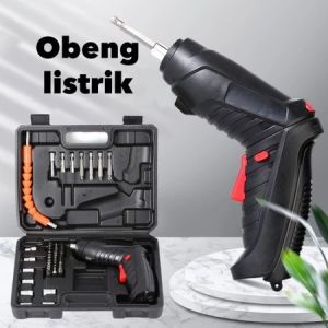 Obeng Listrik Cordless Screwdriver RECHARGER batre cas charge ulang mesin obeng elektrik Mini Screw driver Electric listrik batrai / Bor mini / Screwdriver Baterai / Mini Obeng SHENAR -GRATIS ONGKIR
