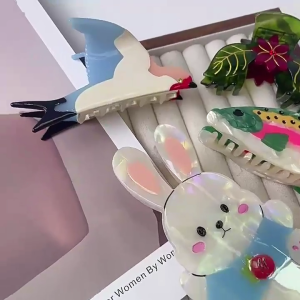 Độc đáo Ngày Valentine Kẹp tóc càng cua lớn kẹp tóc đuôi ngựa Claw Tóc Chủ barrettes tóc trang sức đồ trang trí tóc