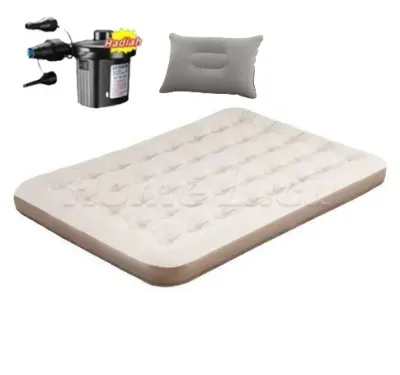 【Kasur 1 Set】Kasur Angin 200*180*22 Air Bed Double Kasur Angin Bestway + pompa manual Bestway Paket Kasur Angin Double Biru/ Paket Kasur Tiup Air Bed Double