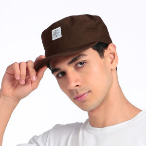 RCKLS. - Polo Cap | Topi Pria Clasic Visor Pendek Comando Brown