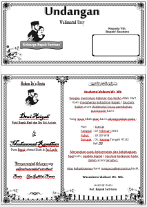 Undangan Walimatul Ursy HVS