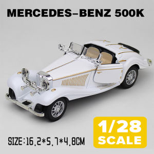 LEO 1:28 Mercedes-Benz 500k Diecast Model Car Alloy Cars Toys Collection Gift For Kids Boy Girl
