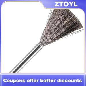 【ZTOYL】 304 Stainless Steel Pot Brush Cleaning Brush Multi-functional Kitchen Wire Brush Washing Pot Brush Stainless Steel