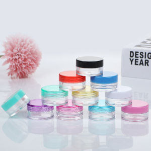 Murah Banget - Tempat Cream Mini Polos / Wadah Cream Pot Jar Cream Bulat & Petak / Pot Jar Cream / Pot Tempat Cream Kosmetik