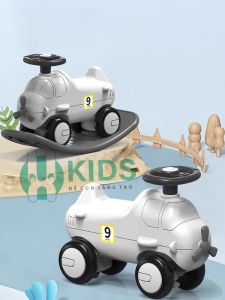 Xe chòi chân bập bênh 2 in 1 kiểu dáng mới thiết kế hiện đại cho bé từ 12 tháng