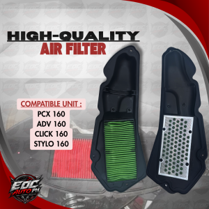 EA AIR FILTER FOR ADV 160/PCX 160/CLICK 160/STYLO 160 - HIGH QUALITY MOTORCYCLE AIR FILTER