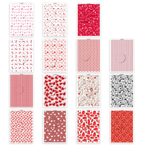 Love Heart Clay Transfer Paper 95x138mm Water Soluble Paper Clay Transfer Sheets for Clay Earring Making