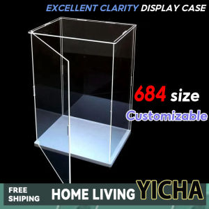 Acrylic Display Box Customizable Doll Toy Anime Model Storage Dust Cover