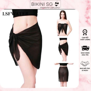 Đồ bơi kín đáo bikini tay dài 1 mảnh cổ V hở lưng màu đen dễ mặc phù hợp với mọi người đi biển năng động