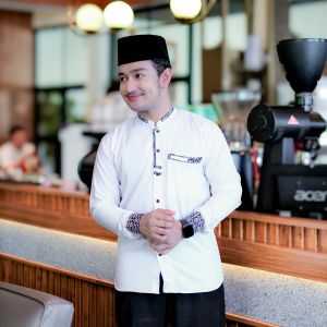 Baju Koko El Rumi Baju Lengan Panjang Berkombinasi Batik Motif Anos