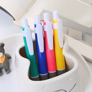 Combo 4 Bút bi siêu cute 4 màu đẹp đơn giản - Ngòi 0.5mm - Combo bút viết mực xanh
