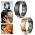 R02 Smart Ring Fitness Tracker Ring 5.0 Bluetooth-Compatible Sleep Monitor IP68 & 5ATM Waterproof Wearable for Android for IOS. 
