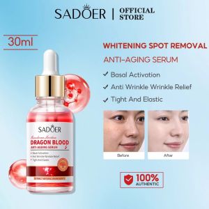 SADOER Dragon Blood Anti Ageing Serum Brightening Reduce Wrinkles Lift Firm Skin Melasma Acne Freckles Remover