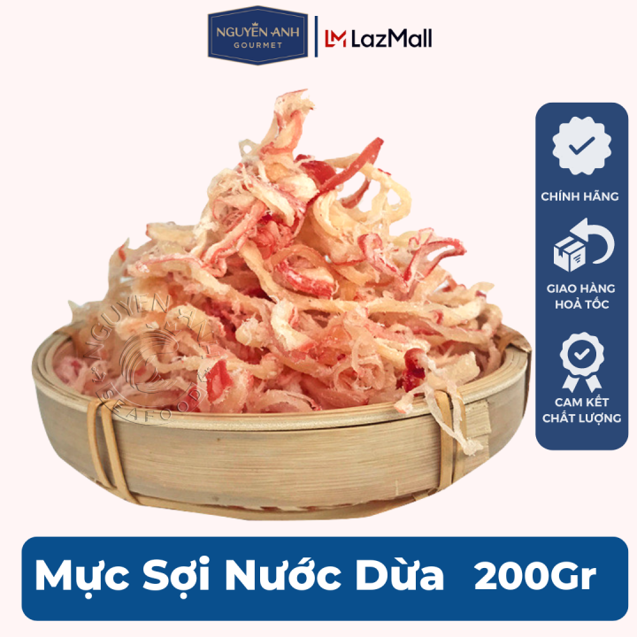 Mực Hấp Nước Dừa Xé Sợi Phú Quốc - Món Ngon Đặc Sản Không Thể Bỏ Qua