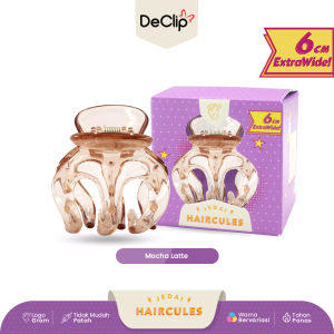 Jedai Haircules Declip Original Gigi 3 ukuran 6cm Warna Mocha Latte