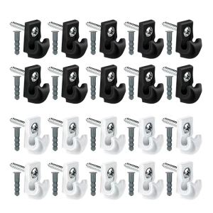 Upgrades Heavy Duty Ceiling Hooks Hanging Hook set Space Saving Hooks 10pcs for Rusts Resistance & Long service Use
