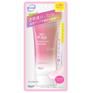 ROHTO Skin Aqua Tone Up UV Essence SPF50+ PA++++ Super Moisture Gel 110g Waterproof Sunscreen