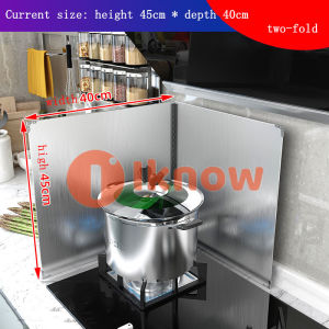 Stainless steel kitchen gas stove for cooking oil spill oil baffle plate damper high-temperature thickening baffle heat shield