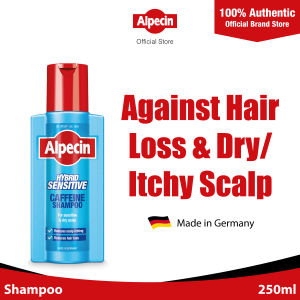 (Expiry 07/2026) Alpecin Hybrid Caffeine Shampoo (250 ml) - For sensitive itchy or dry scalps / Strengthens hair growth and reduces hair loss for men