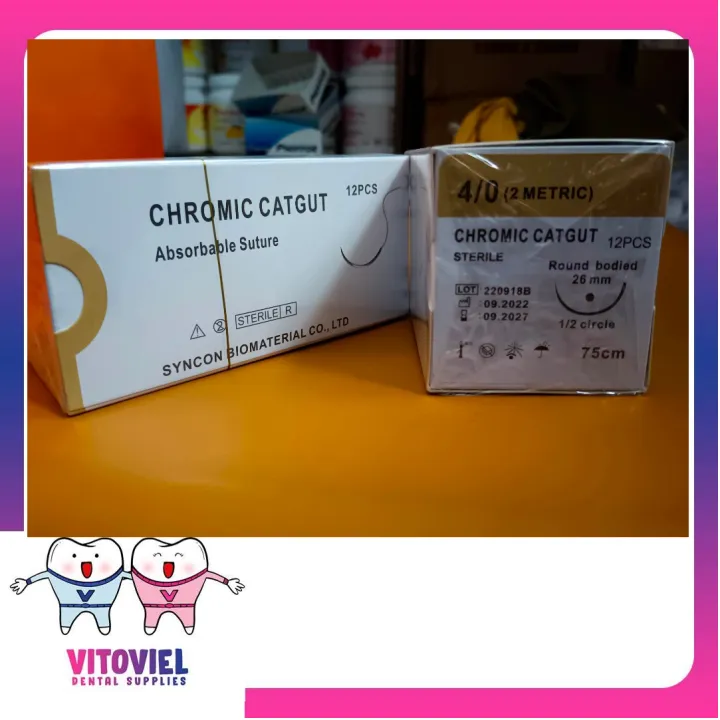 SurgiTech Surgical Sutures - Chromic Catgut 12pcs/box | Lazada PH