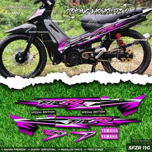 STRIPING FIZ R HOLOGRAM VARIASI LIMITED SPECIAL EDITION - STIKER FIZ R FIZR HOLOGRAM - SFZR 11