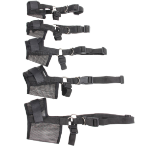 Rọ mõm Chó bằng vải lưới thoáng khí có 2 dây quàng chắc chắn (mẫu mới) - Hara Pet Store