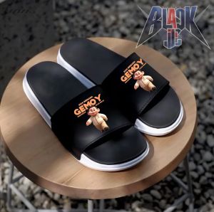 Black Ijc RAIN CITY STORE - PASTI GRATIS ONGKIR !!! OBRAL Sandal Slop Prabowo Gemoy Terbaru 2023