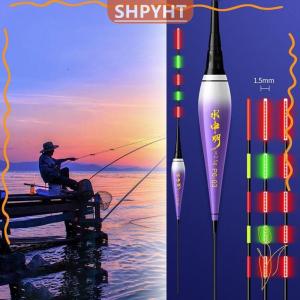 [COD] SHPYHT SPORTS Smart LED Fishing Float 2Light Highly Sensitive Remind Buoy Gravity Sensor Glowing Electric Night Fishing Long Tail Float
