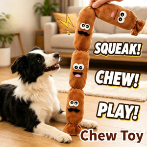 Dog Chew Plush Toy Wear-resistant Soft Interactive Pet Toy Puppy Relief Self-Entertainment Toys