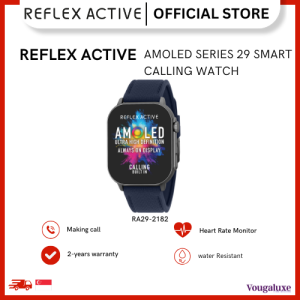 Reflex Active Amoled Series 29 Blue Strap Smart Calling Watch 2.04" IP68 rotating crown navigation health monitor