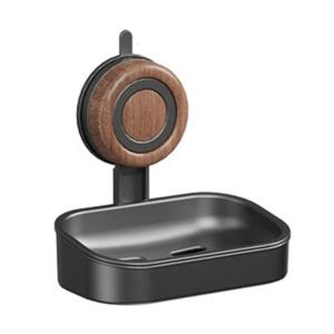 Có thể tháo rời cốc hút mạnh Khay đựng xà phòng treo tường chống gỉ Sponge chủ với thiết kế hai lớp cho vòi hoa sen và bồn rửa