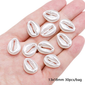 10/30 chiếc hạt đệm rời trái tim vỏ hạt ngọc trai ABS cho Phụ kiện làm đồ thủ công trang sức tự làm